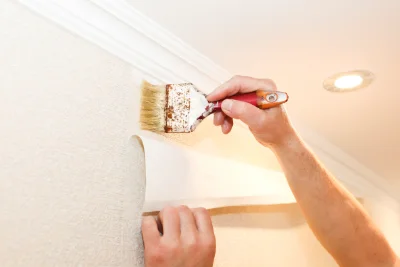 Pose de papier peint à Dammard — revêtements muraux et toiles de verre